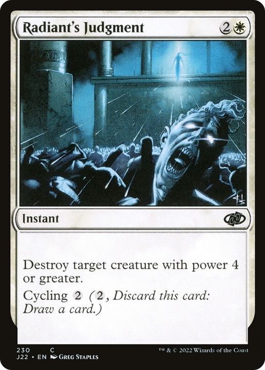 Radiant's Judgment in the group Magic the Gathering / Types / Colors / White at Proxyprinters.com (13218)