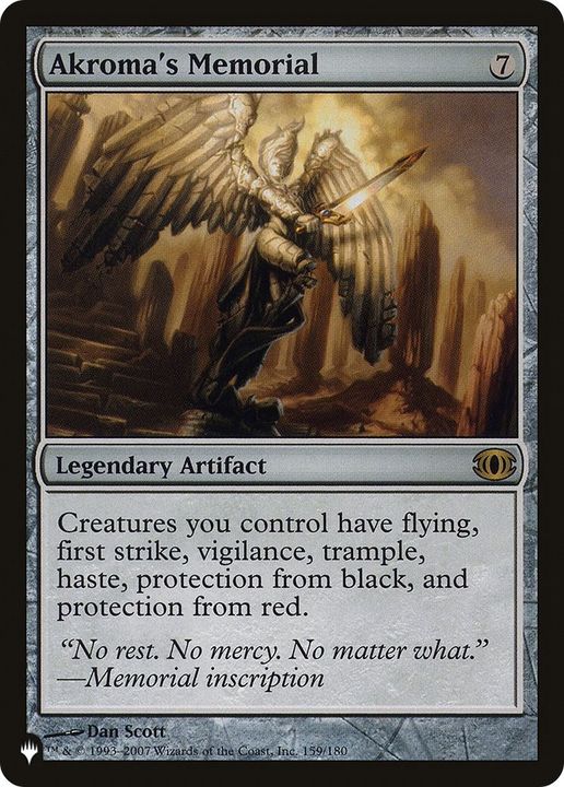 Akroma's Memorial in the group Magic the Gathering / Types / Artifacts / Legendary Artifact at Proxyprinters.com (13236)