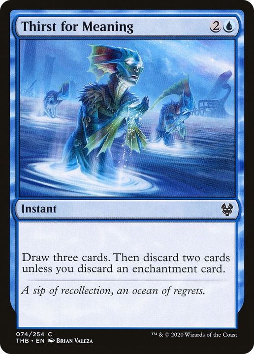 Thirst for Meaning in the group Magic the Gathering / Types / Colors / Blue at Proxyprinters.com (13268)