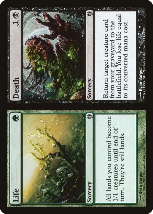 Life // Death in the group Magic the Gathering / Types / Colors / Multicolors / B, G at Proxyprinters.com (13270)