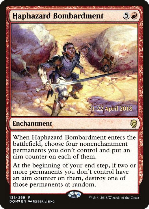 Haphazard Bombardment in the group Magic the Gathering / Types / Enchantment / Enchantment at Proxyprinters.com (13298)