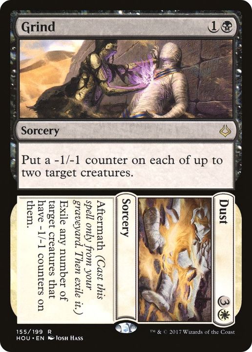 Grind // Dust in the group Magic the Gathering / Types / Colors / Multicolors / B, W at Proxyprinters.com (1330)