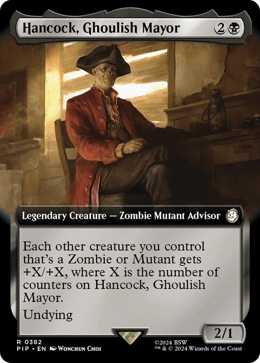 Hancock, Ghoulish Mayor in the group Magic the Gathering / Sets / Fallout at Proxyprinters.com (13308)