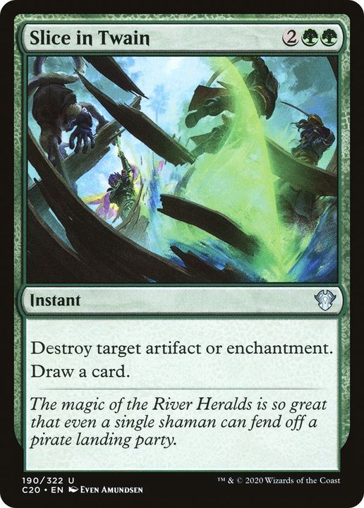 Slice in Twain in the group Magic the Gathering / Types / Colors / Green at Proxyprinters.com (13317)