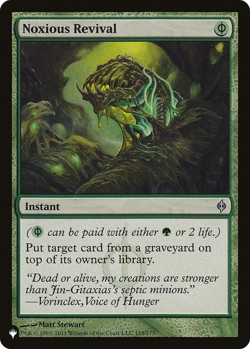 Noxious Revival in the group Magic the Gathering / Types / Colors / Green at Proxyprinters.com (13338)