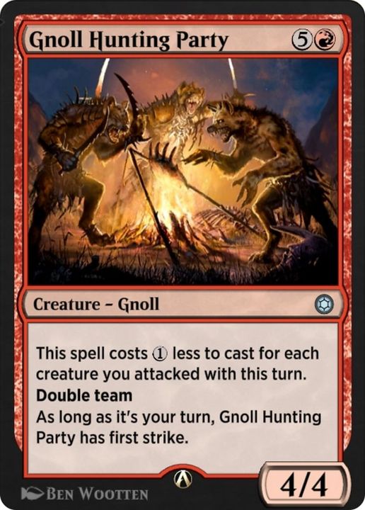 Gnoll Hunting Party in the group Magic the Gathering / Types / Colors / Red at Proxyprinters.com (13367)