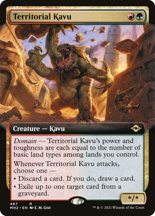 Territorial Kavu in the group Magic the Gathering / Types / Colors / Multicolors / G, R at Proxyprinters.com (13384)