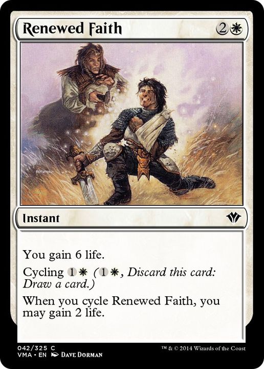 Renewed Faith in the group Magic the Gathering / Types / Colors / White at Proxyprinters.com (13388)