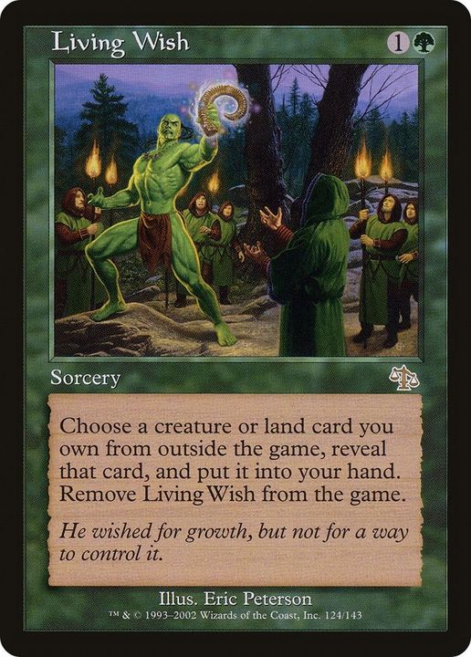 Living Wish in the group Magic the Gathering / Types / Colors / Green at Proxyprinters.com (13390)