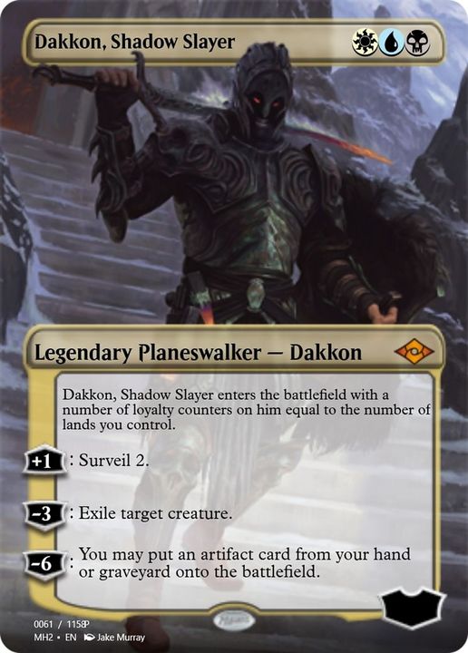 Dakkon, Shadow Slayer in the group Magic the Gathering / Types / Colors / Multicolors / B, U, W at Proxyprinters.com (13400)