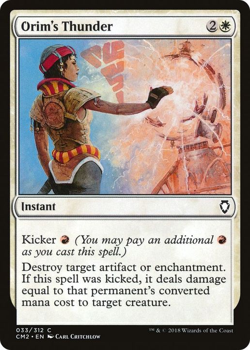 Orim's Thunder in the group Magic the Gathering / Types / Colors / White at Proxyprinters.com (13411)