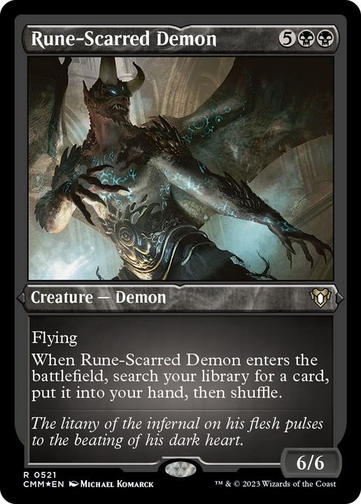 Rune-Scarred Demon in the group Magic the Gathering / Sets / Commander Masters at Proxyprinters.com (13424)