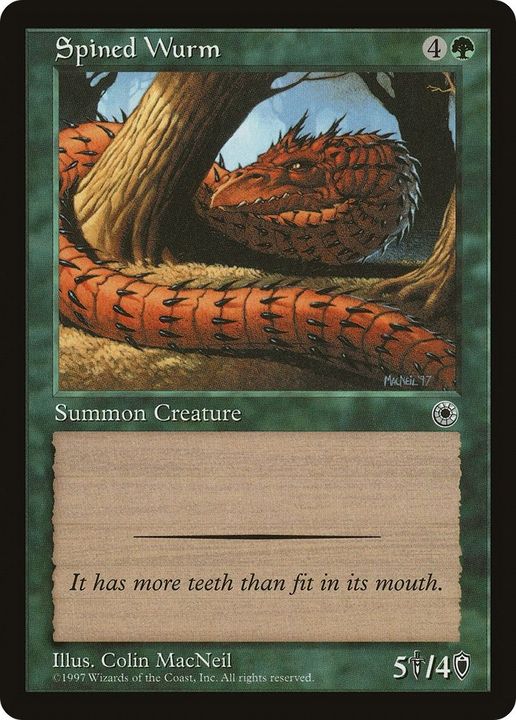 Spined Wurm in the group Magic the Gathering / Sets / Portal at Proxyprinters.com (135)