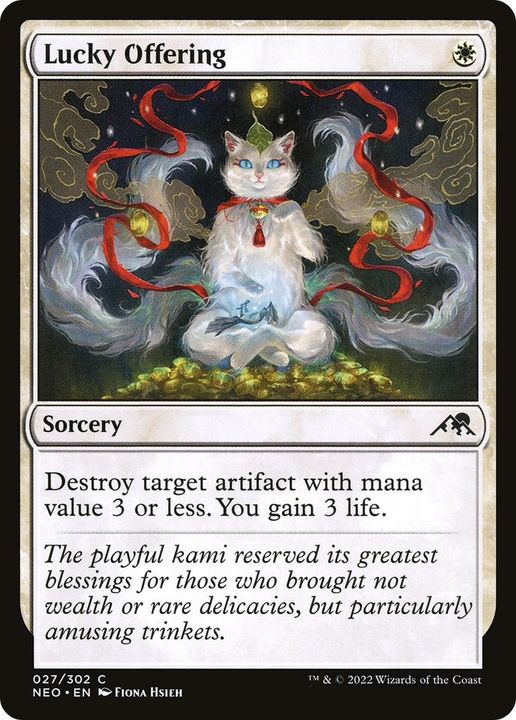 Lucky Offering in the group Magic the Gathering / Types / Colors / White at Proxyprinters.com (13506)