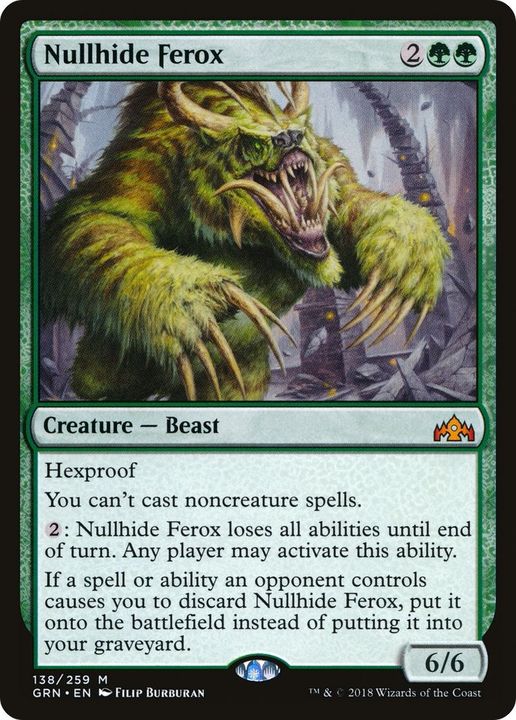 Nullhide Ferox in the group Magic the Gathering / Types / Colors / Green at Proxyprinters.com (13517)