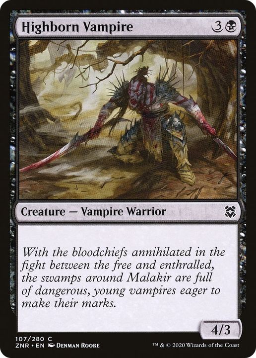 Highborn Vampire in the group Magic the Gathering / Sets / Zendikar Rising at Proxyprinters.com (13518)