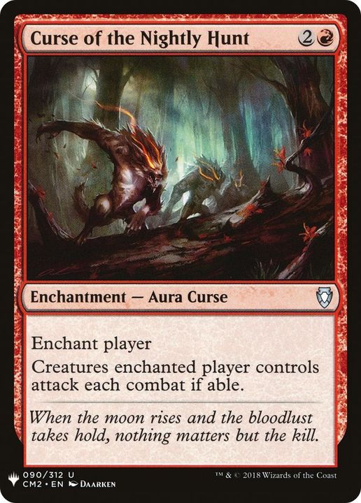 Curse of the Nightly Hunt in the group Magic the Gathering / Types / Colors / Red at Proxyprinters.com (13522)