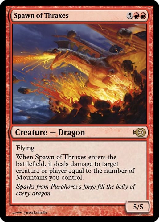 Spawn of Thraxes in the group Magic the Gathering / Types / Colors / Red at Proxyprinters.com (13539)