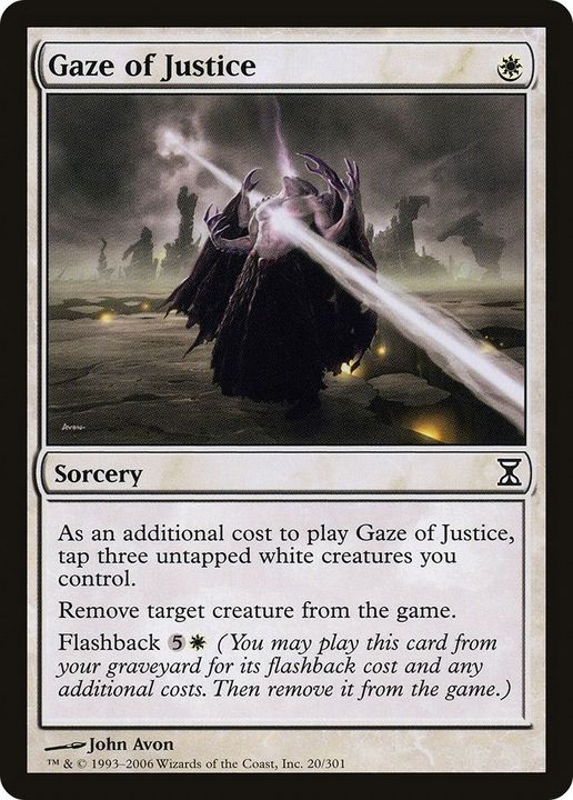 Gaze of Justice in the group Magic the Gathering / Types / Colors / White at Proxyprinters.com (13541)