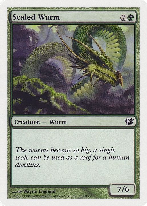 Scaled Wurm in the group Magic the Gathering / Types / Colors / Green at Proxyprinters.com (13569)