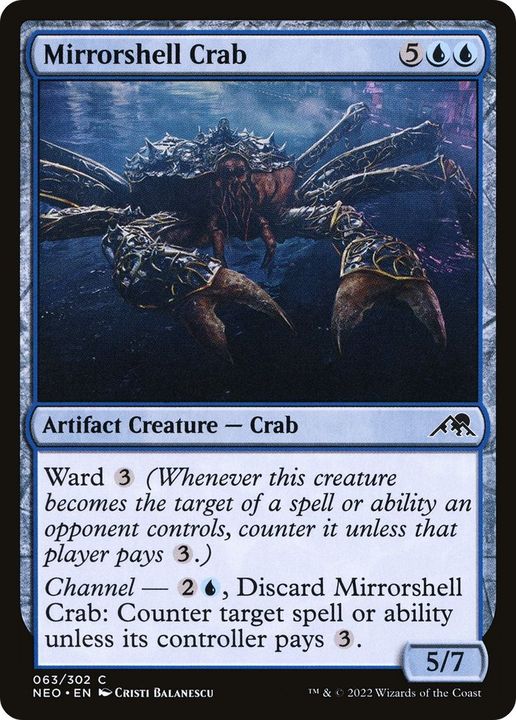 Mirrorshell Crab in the group Magic the Gathering / Sets / Kamigawa: Neon Dynasty at Proxyprinters.com (1357)