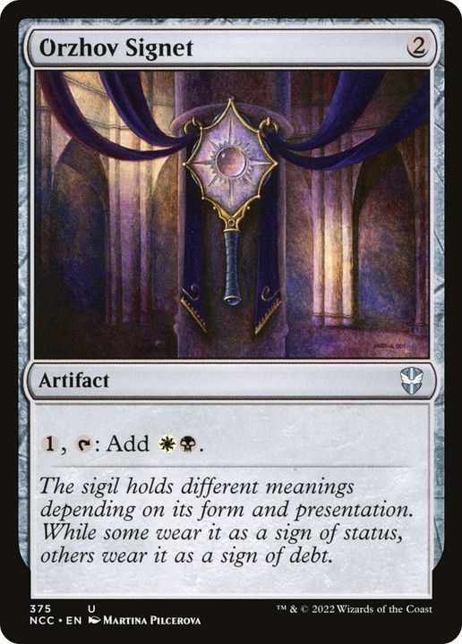 Orzhov Signet in the group Magic the Gathering / Types / Artifacts / Artifact at Proxyprinters.com (13574)