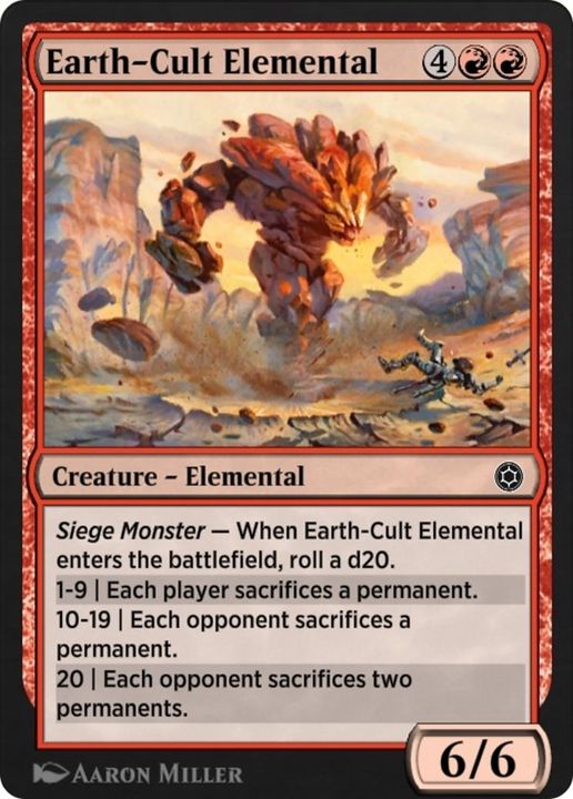 Earth-Cult Elemental in the group Magic the Gathering / Types / Colors / Red at Proxyprinters.com (13576)