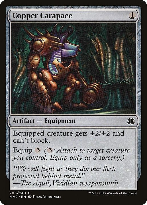 Copper Carapace in the group Magic the Gathering / Types / Artifacts / Artifact at Proxyprinters.com (13577)