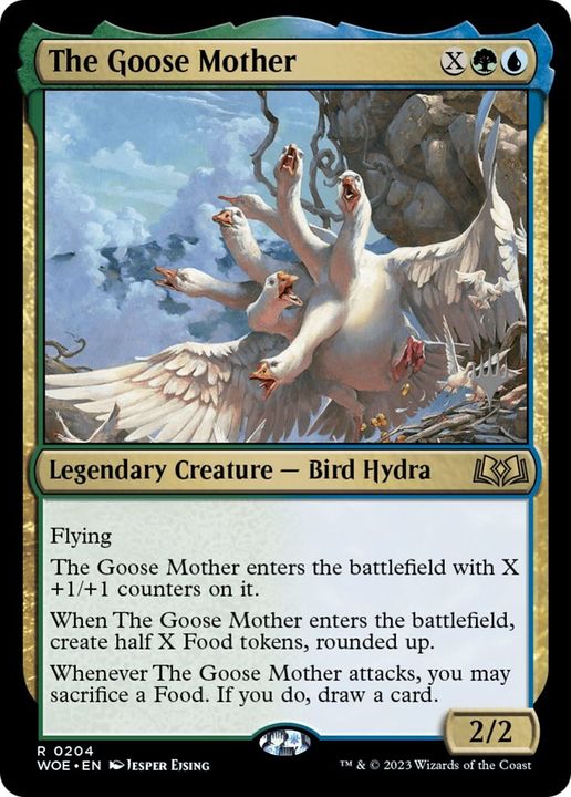 The Goose Mother in the group Magic the Gathering / Sets / Wilds of Eldraine Tokens at Proxyprinters.com (13605)