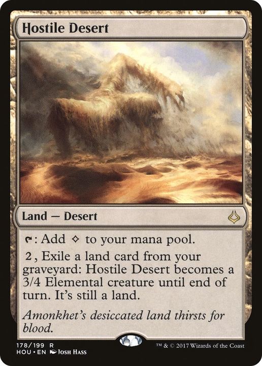 Hostile Desert in the group Magic the Gathering / Types / Colors / Colorless at Proxyprinters.com (13617)