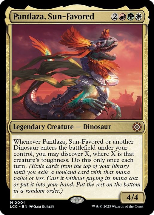 Pantlaza, Sun-Favored in the group Magic the Gathering / Types / Colors / Multicolors / G, R, W at Proxyprinters.com (13657)