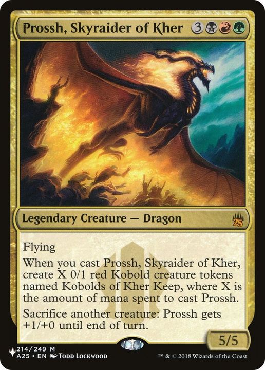 Prossh, Skyraider of Kher in the group Magic the Gathering / Types / Colors / Multicolors / B, G, R at Proxyprinters.com (13661)