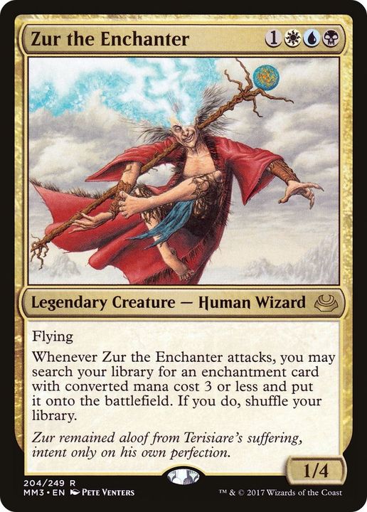 Zur the Enchanter in the group Magic the Gathering / Types / Colors / Multicolors / B, U, W at Proxyprinters.com (13698)