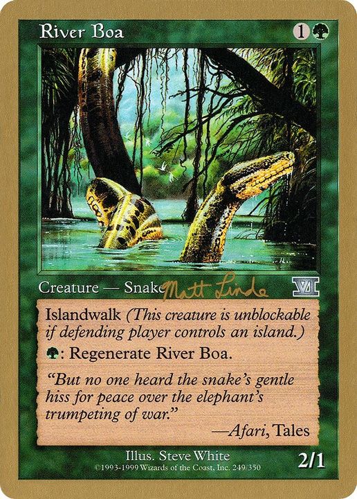 River Boa in the group Magic the Gathering / Types / Colors / Green at Proxyprinters.com (13714)