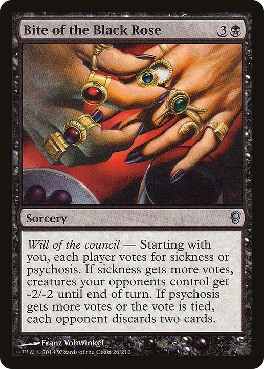 Bite of the Black Rose in the group Magic the Gathering / Types / Colors / Black at Proxyprinters.com (13717)