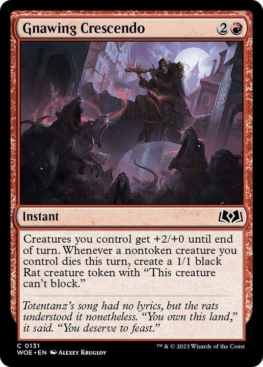 Gnawing Crescendo in the group Magic the Gathering / Types / Colors / Red at Proxyprinters.com (13724)