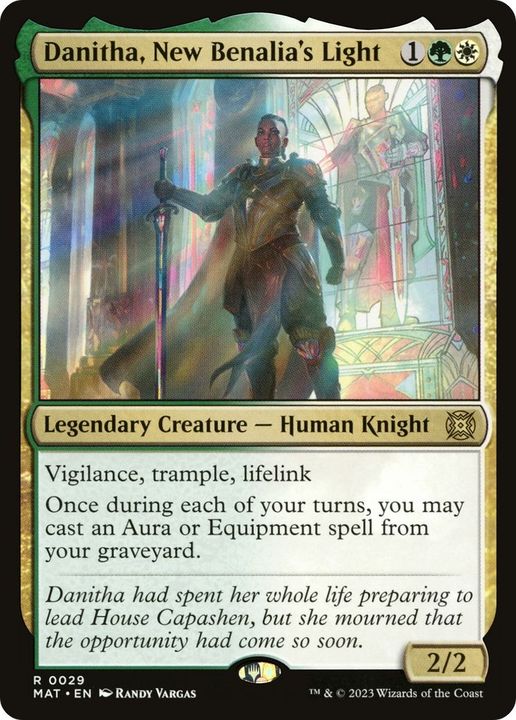 Danitha, New Benalia's Light in the group Magic the Gathering / Types / Colors / Multicolors / G, W at Proxyprinters.com (1374)