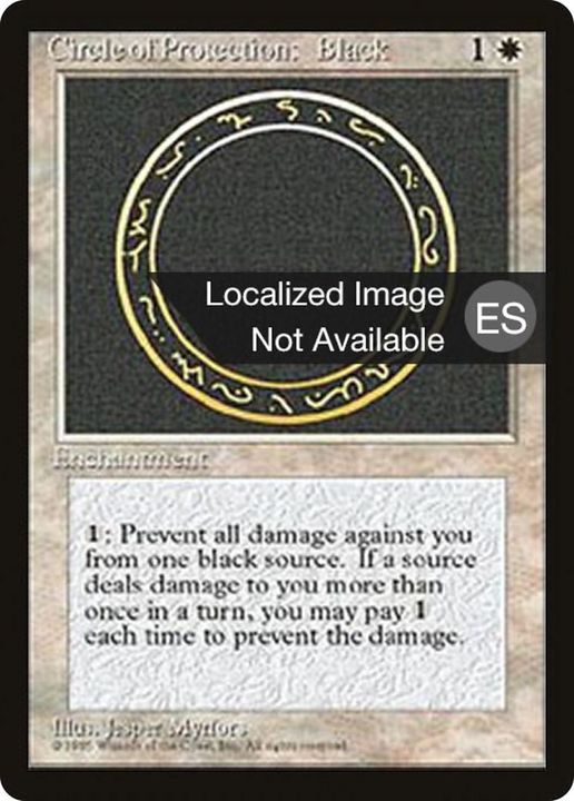 Circle of Protection: Black in the group Magic the Gathering / Sets / Fourth Edition Foreign Black Border at Proxyprinters.com (13752)