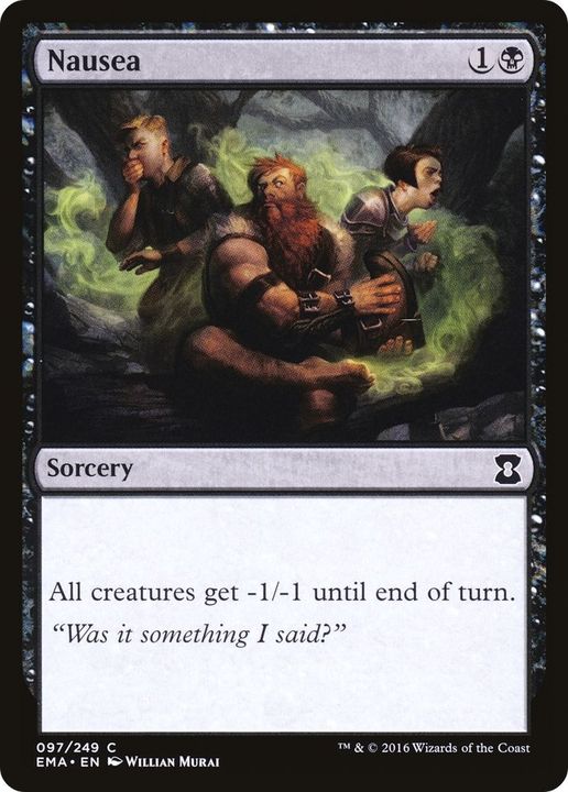 Nausea in the group Magic the Gathering / Types / Colors / Black at Proxyprinters.com (13756)