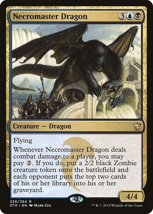 Necromaster Dragon in the group Magic the Gathering / Sets / Dragons of Tarkir at Proxyprinters.com (13774)