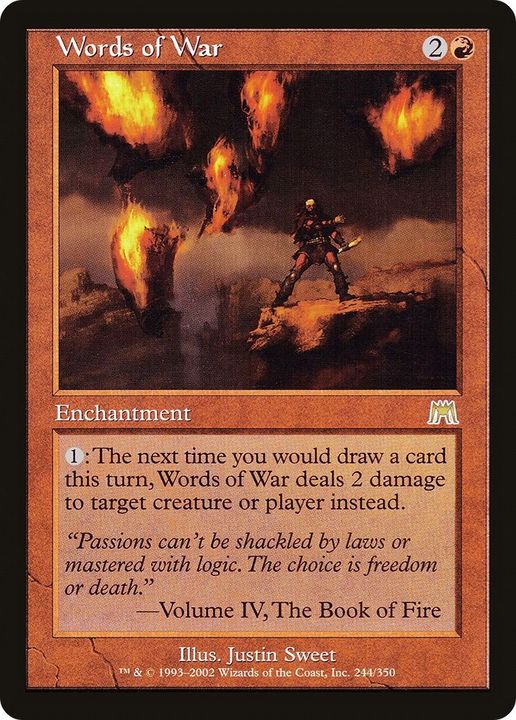 Words of War in the group Magic the Gathering / Types / Enchantment / Enchantment at Proxyprinters.com (13823)