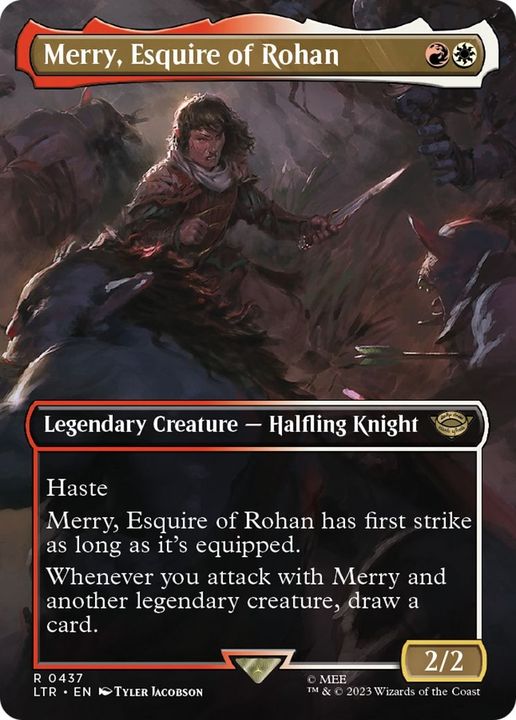 Merry, Esquire of Rohan in the group Magic the Gathering / Types / Colors / Multicolors / R, W at Proxyprinters.com (13837)