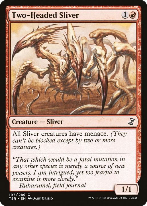 Two-Headed Sliver in the group Magic the Gathering / Types / Colors / Red at Proxyprinters.com (13999)