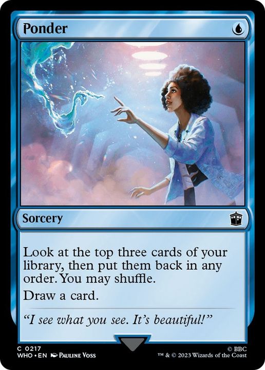 Ponder in the group Magic the Gathering / Types / Colors / Blue at Proxyprinters.com (14029)