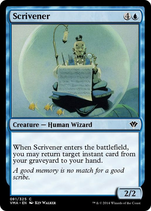 Scrivener in the group Magic the Gathering / Types / Creatures / Wizard at Proxyprinters.com (14092)