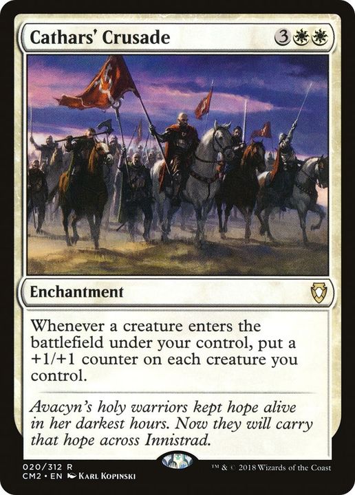 Cathars' Crusade in the group Magic the Gathering / Types / Enchantment / Enchantment at Proxyprinters.com (14093)