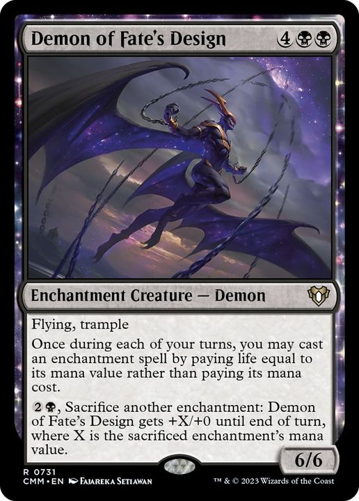 Demon of Fate's Design in the group Magic the Gathering / Sets / Commander Masters at Proxyprinters.com (14110)