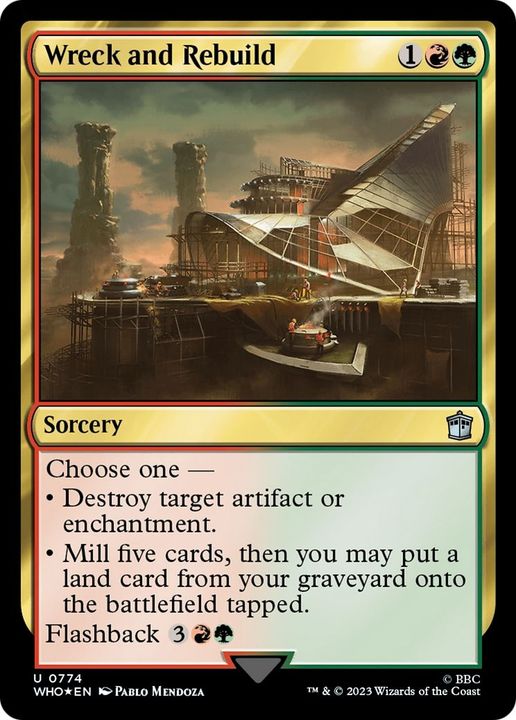 Wreck and Rebuild in the group Magic the Gathering / Types / Colors / Multicolors / G, R at Proxyprinters.com (1413)