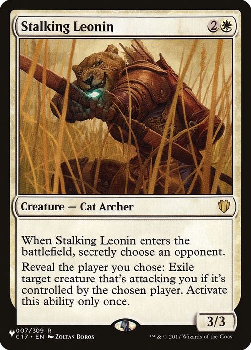 Stalking Leonin in the group Magic the Gathering / Types / Colors / White at Proxyprinters.com (14174)