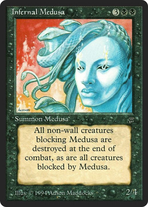 Infernal Medusa in the group Magic the Gathering / Types / Colors / Black at Proxyprinters.com (14218)